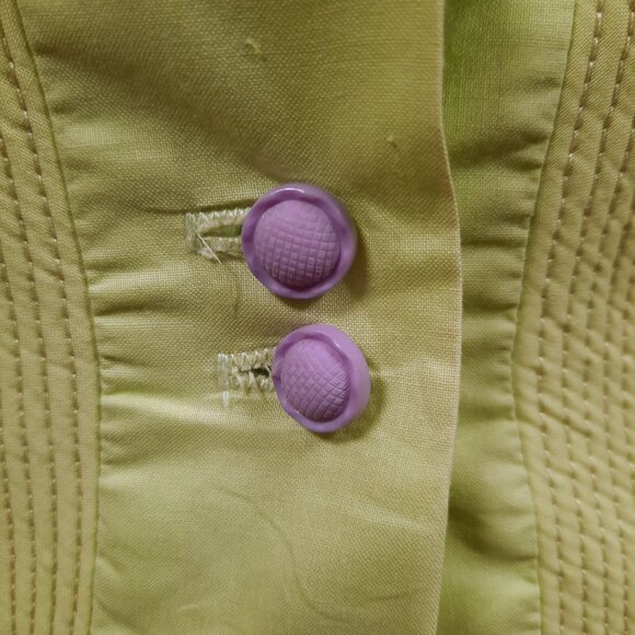 Vintage 50s 60s Day Dress Green Sleeveless Tea Dress Sundress Knee Length Sz XS - Picture 3 of 12